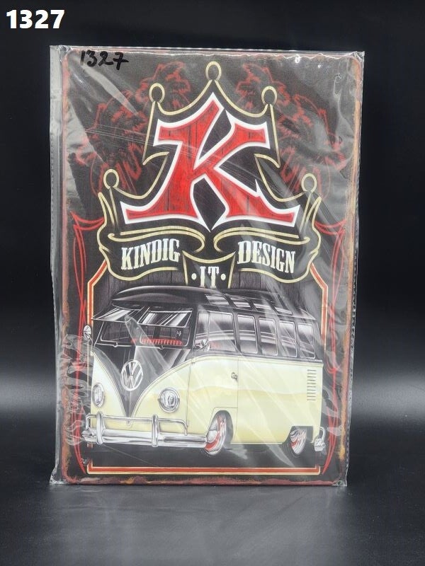 Tin Sign 1327 - VW Bus Kindig Design