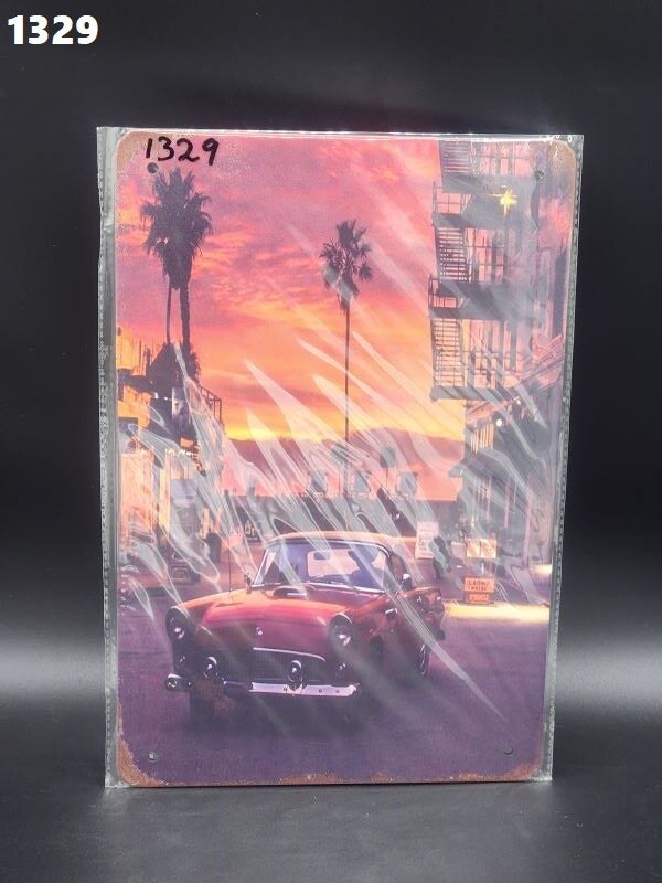 Tin Sign 1329 - Ford Thunderbird California Sunset