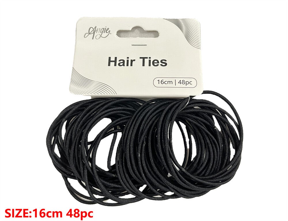 Hair Ties  Angie Black 48pcs - CA01151-001