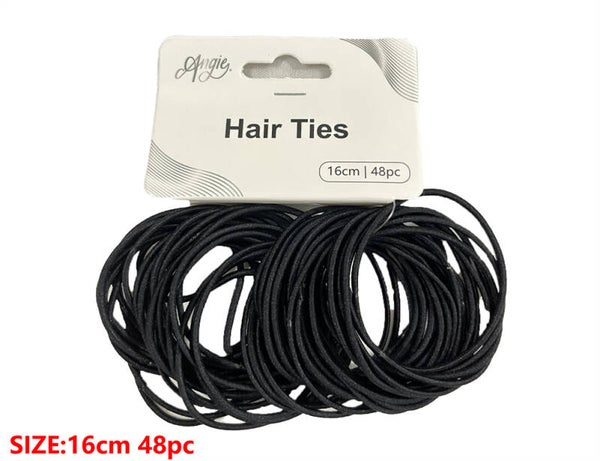Hair Ties  Angie Black 48pcs - CA01151-001