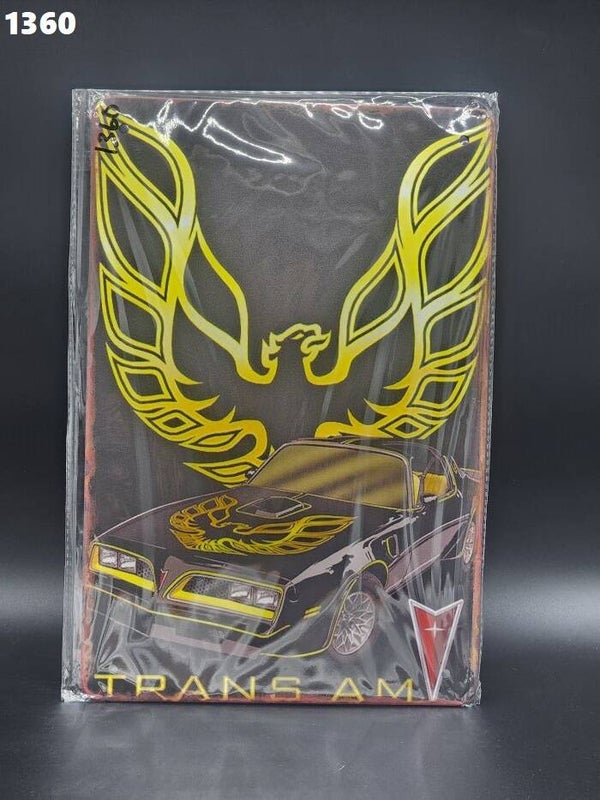 Tin Sign 1360 - Trans Am Yellow