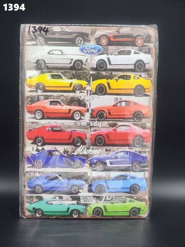 Tin Sign 1394 - Ford Mustangs