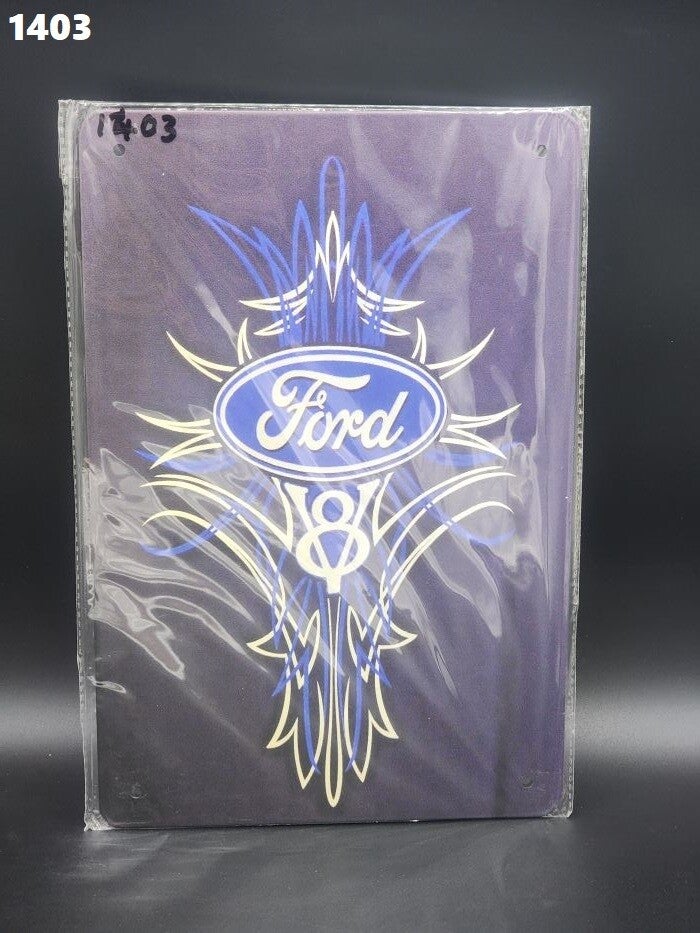 Tin Sign 1403 - Ford Blue