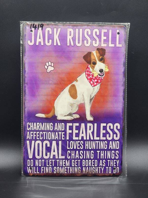 Tin Sign 1419 - Jack Russell