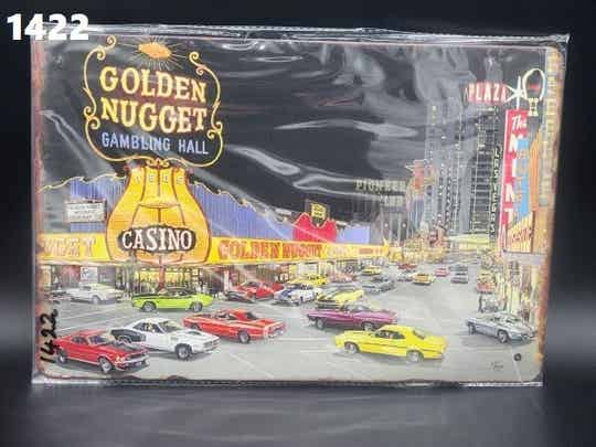 Tin Sign 1422 - Golden Nugget Gambling Hall