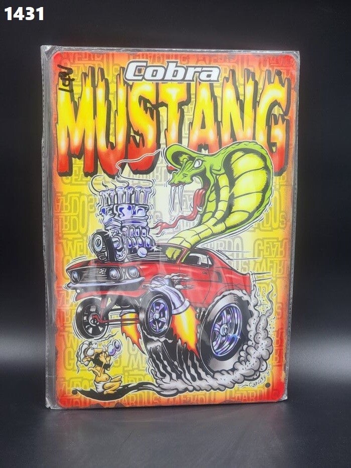 Tin Sign 1431 - Cobra Mustang