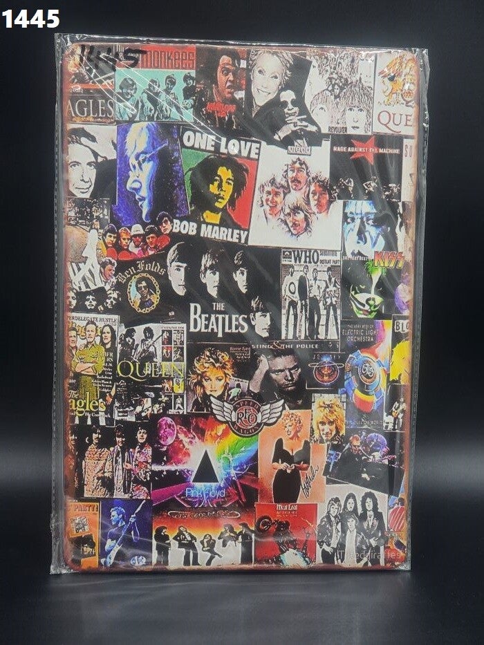 Tin Sign 1445 - Various Bands/Singers