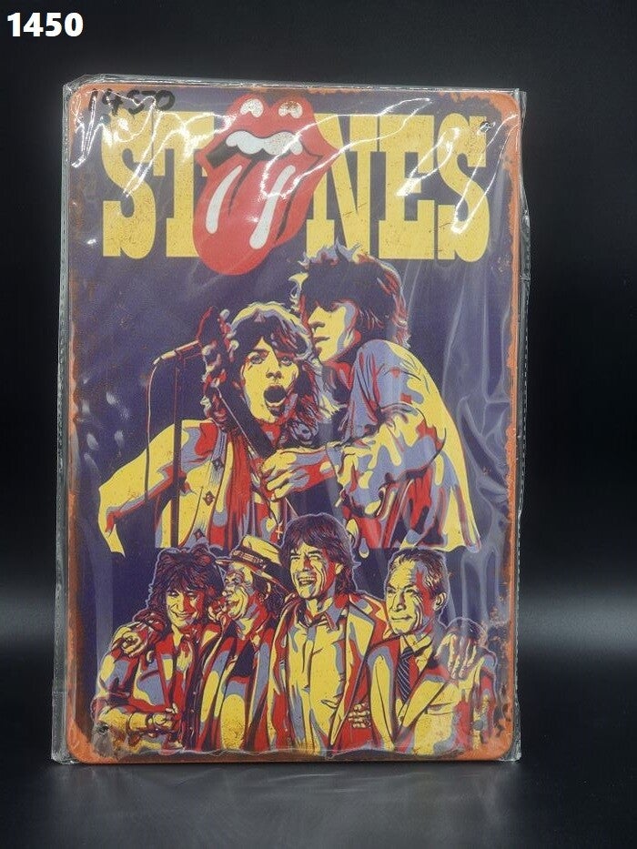 Tin Sign 1450 - The Rolling Stones Vintage