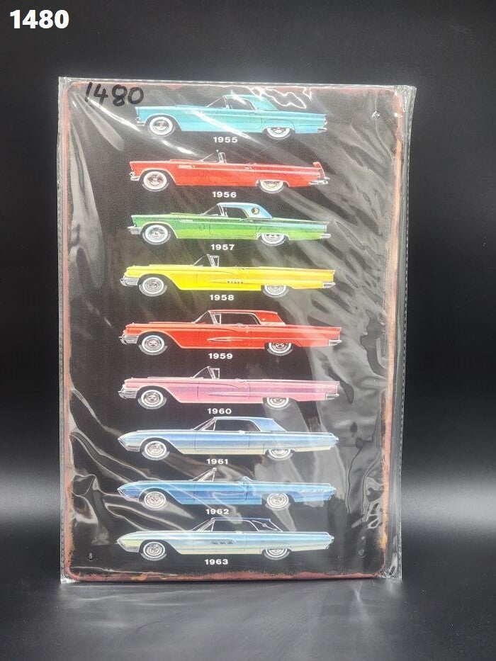 Tin Sign 1480 - Ford Thunderbird 1955/1956/1957/1958/1959/1960/1961/1962/1963