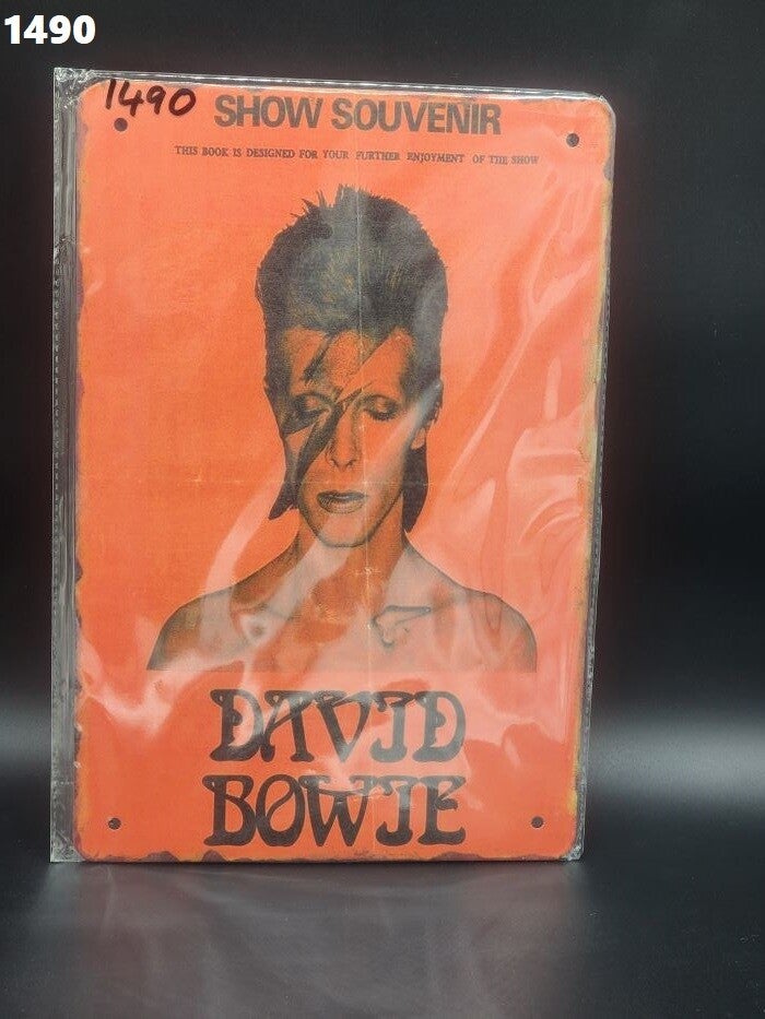 Tin Sign 1490 - Show Souvenir David Bowie