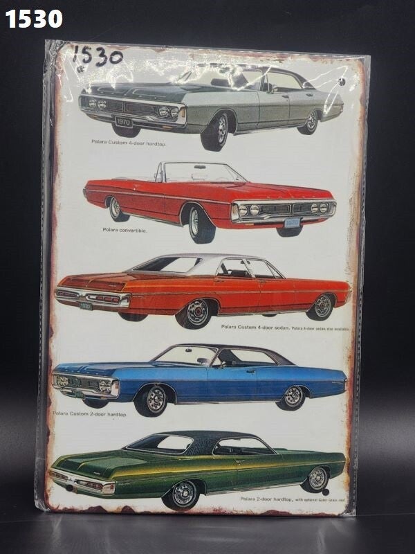 Tin Sign 1530 - 1970 Dodge Polara Models