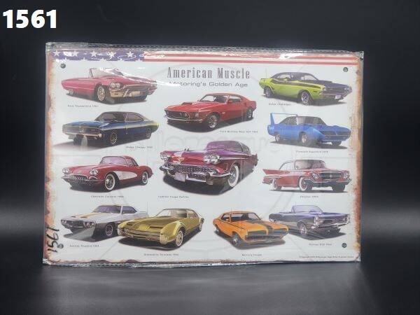 Tin Sign 1561 - American Muscle Motoring's Golden Age