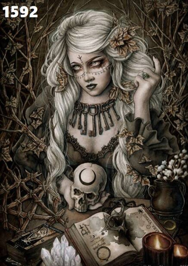 Tin Sign 1592 - Enys Guerrero The Oracle of the Forest