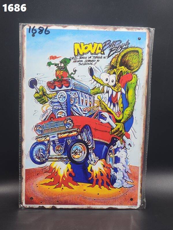 Tin Sign 1686 - Rat Fink Nova