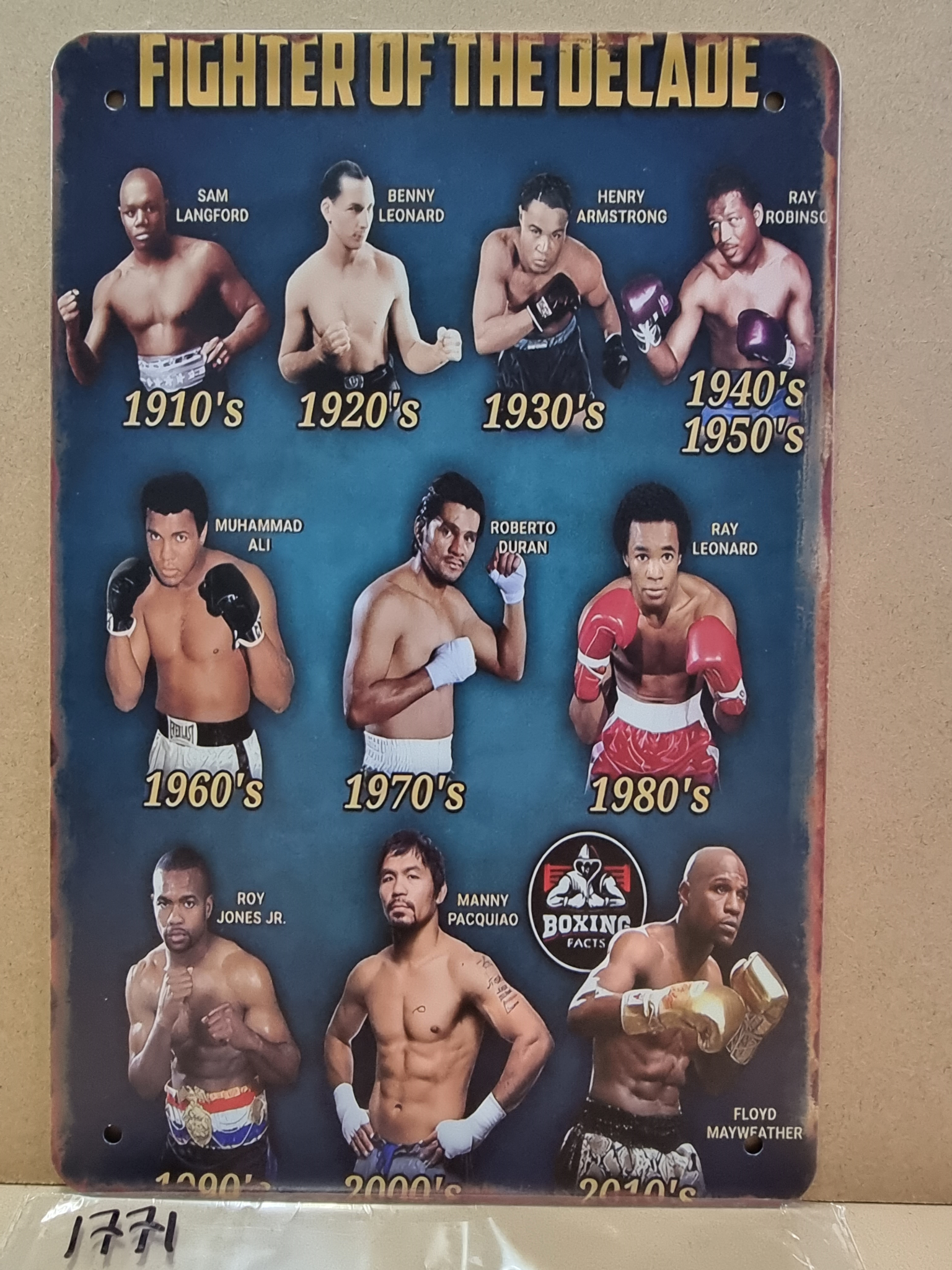 Tin Sign 1771 - Fighter of the Decade