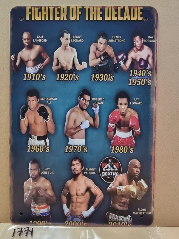 Tin Sign 1771 - Fighter of the Decade