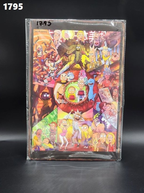 Tin Sign 1795 - Rick and Morty