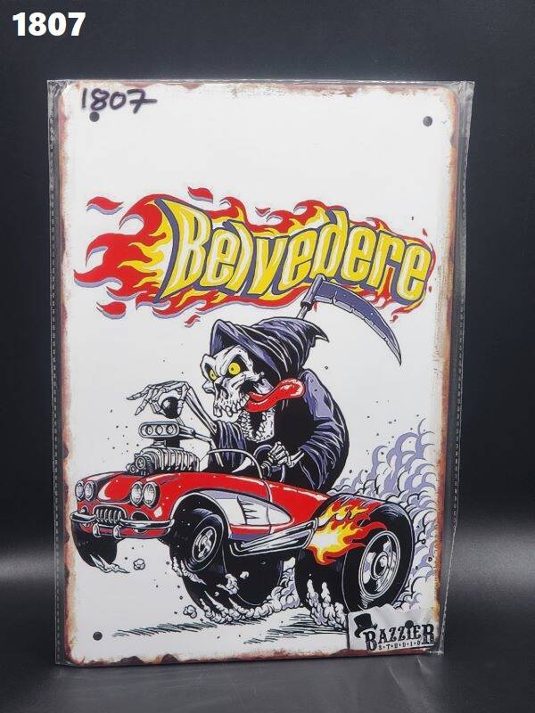 Tin Sign 1807 - Grim Reaper Belvedere