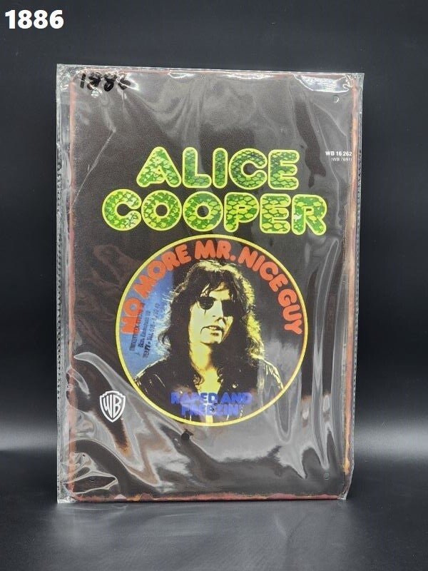 Tin Sign 1886 - Alice Cooper No More Mr. Nice Guy