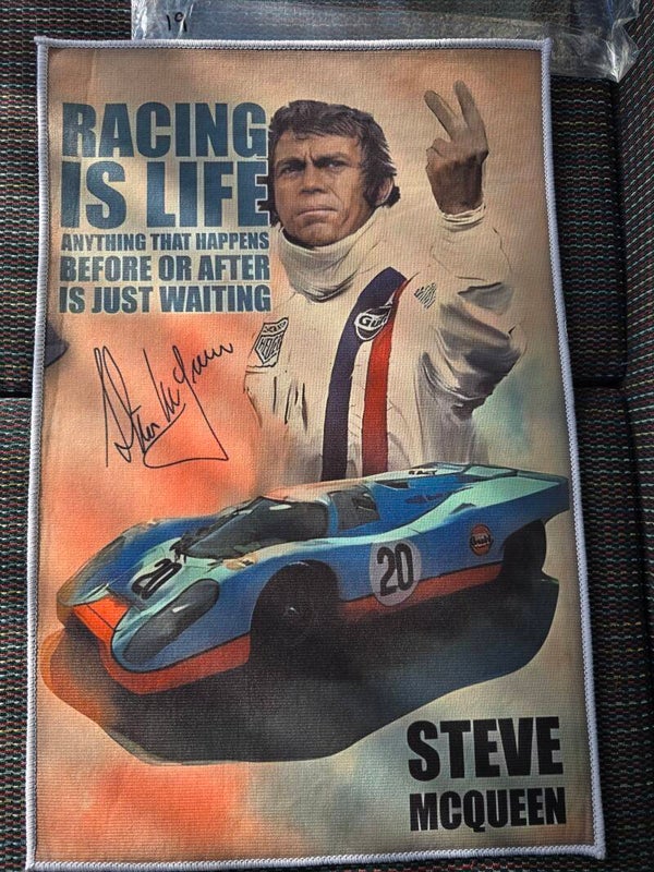 Mat 19 - Racing Is Life Steve McQueen