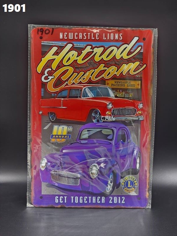 Tin Sign 1901 - Hotrod and Custom