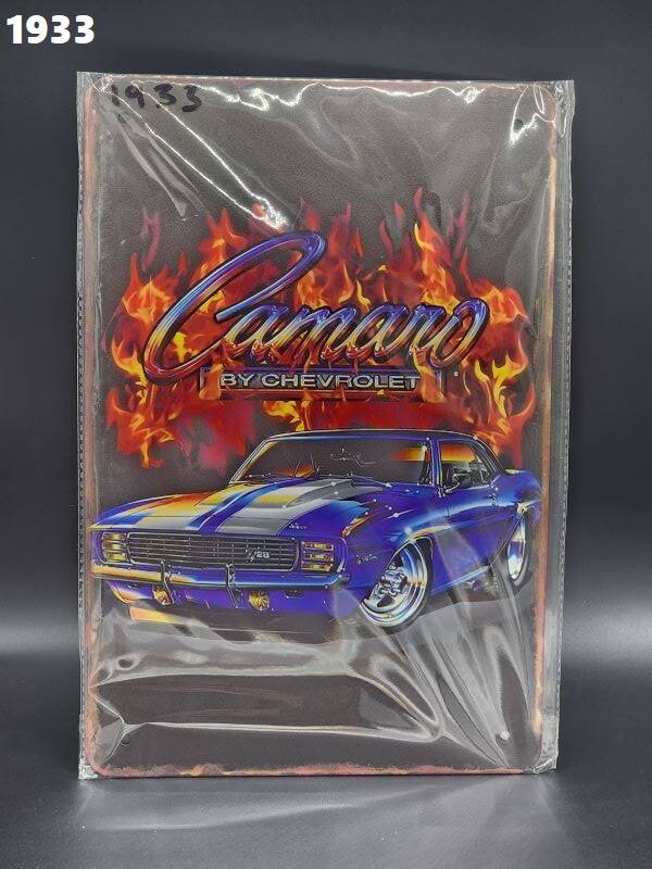 Tin Sign 1933 - Camaro By Chevrolet