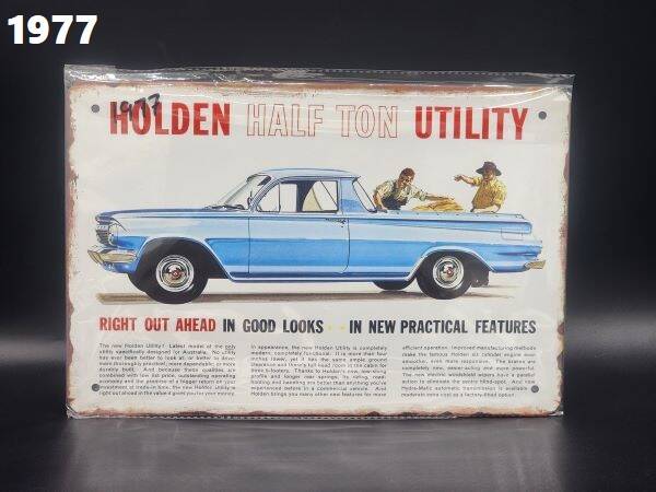 Tin Sign 1977 - Holden Half Ton Utility