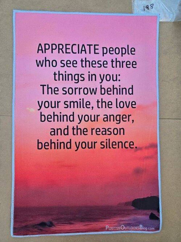 Mat 198 - Appreciate People....