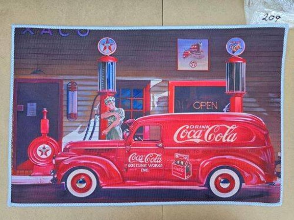 Mat 209 - Coca-Cola Delivery Truck Gas Station