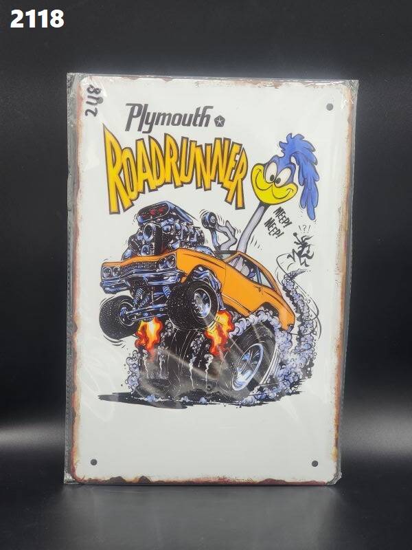 Tin Sign 2118 - Plymouth Roadrunner