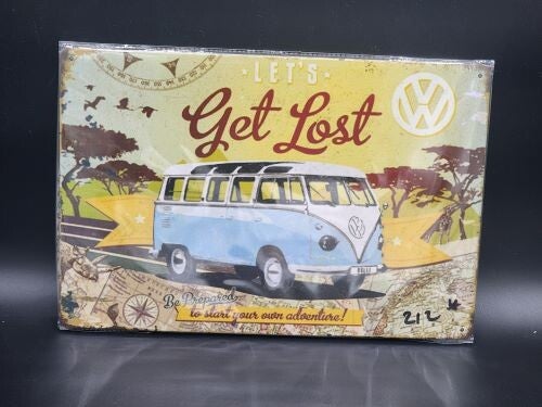 Tin Sign 212 - Let's Get Lost