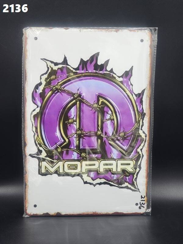 Tin Sign 2136 - Mopar Purple