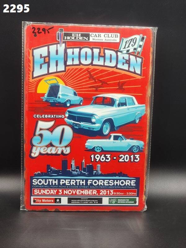 Tin Sign 2295 - EH Holden Celebrating 50 Years