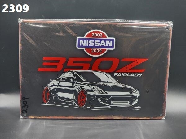 Tin Sign 2309 - Nissan 350Z