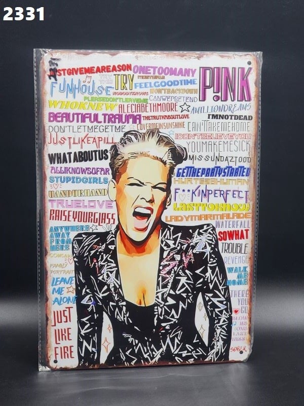 Tin Sign 2331 - Pink
