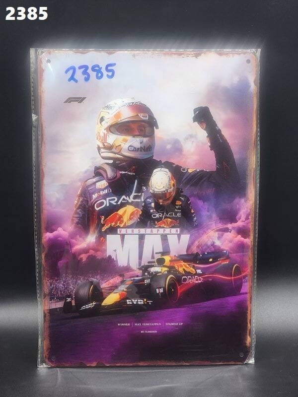 Tin Sign 2325 -2385 - Max Verstappen