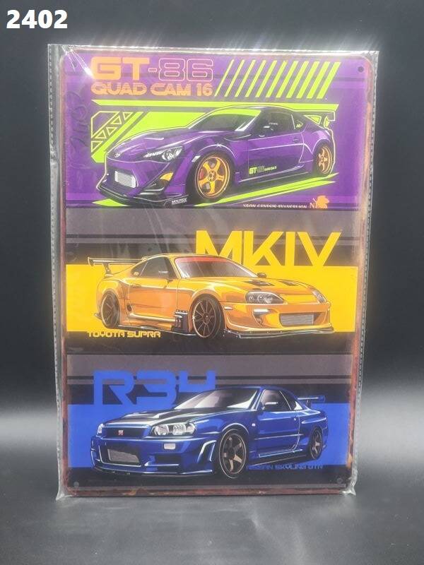 Tin Sign 2402 - GT-86 Quad Cam 16