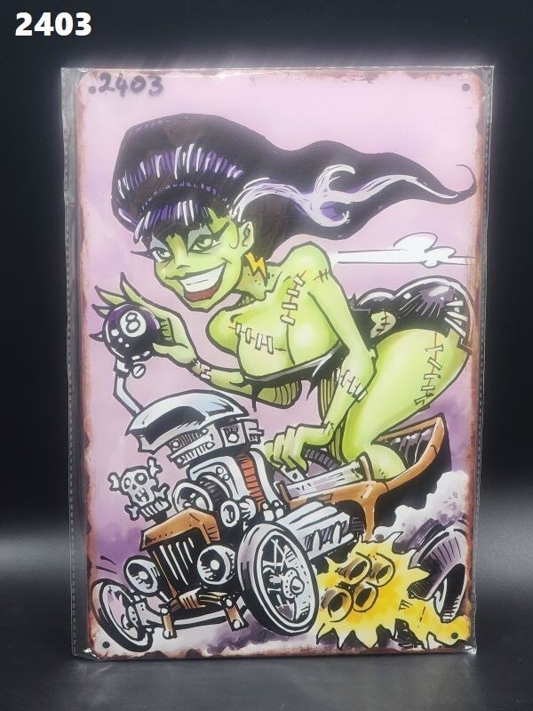 Tin Sign 2403 - Rat Rods 8 Ball