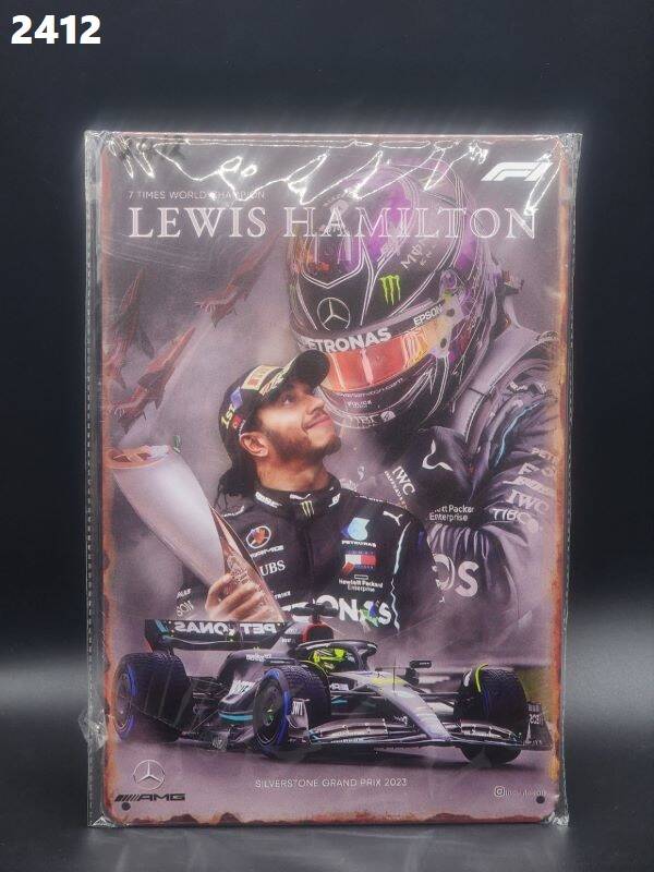 Tin Sign 2412 - Lewis Hamilton
