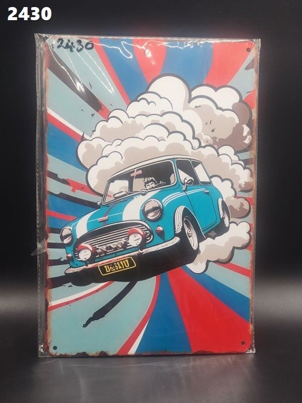 Tin Sign 2430 - Classic Mini Cooper