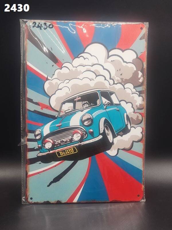 Tin Sign 2430 - Classic Mini Cooper