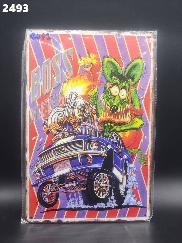 Tin Sign 2493 - Boss Mustang Rat Fink