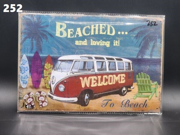 Tin Sign 252 - Beached...And Loving It