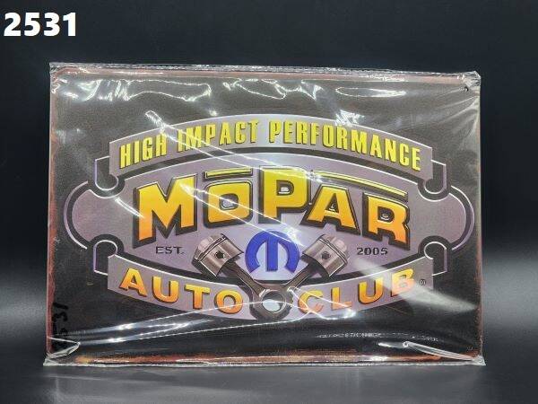 Tin Sign 2531 - High Impact Performance Mopar Auto Club