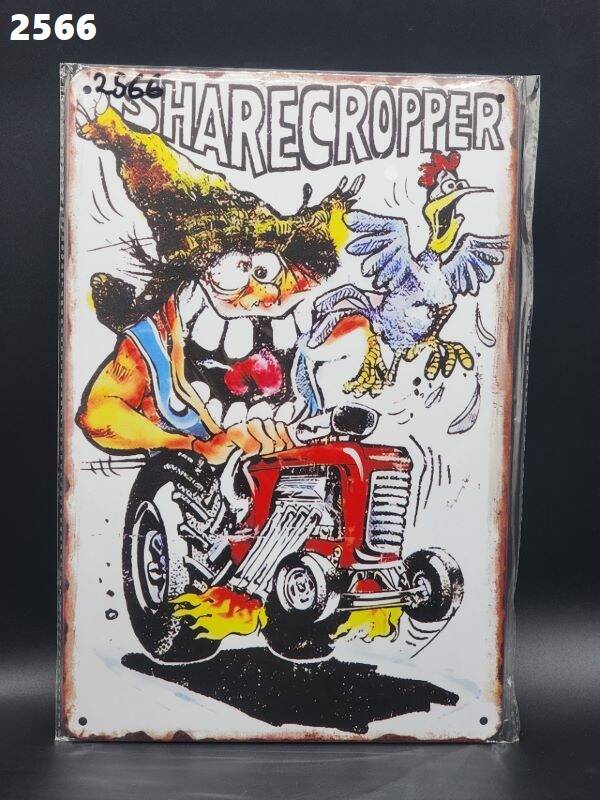 Tin Sign 2566 - Rat Fink Sharecropper