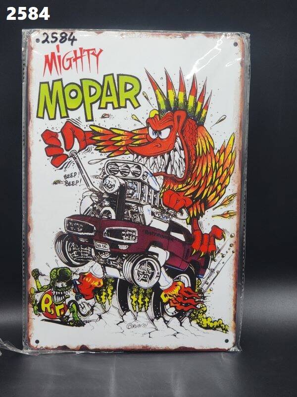 Tin Sign 2584 - Rat Fink Mighty Mopar