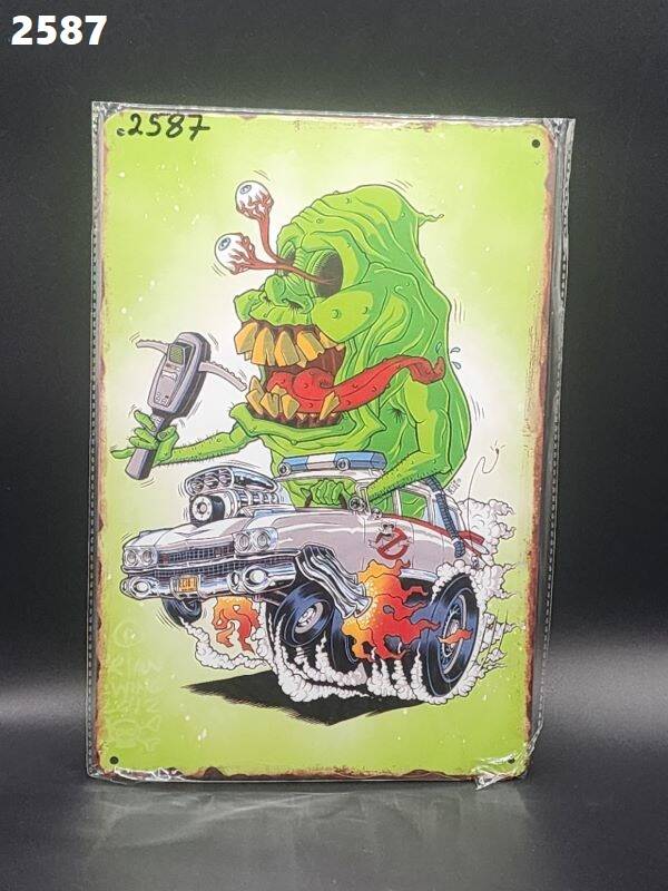 Tin Sign 2587 - Rat Fink Green Eyes Popping
