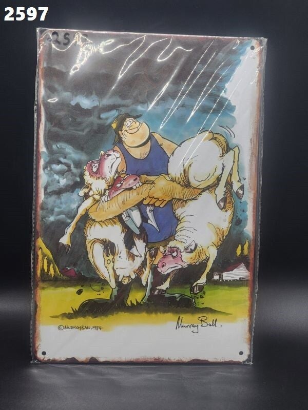 Tin Sign 2597 - Footfot Flats 2 X Sheep