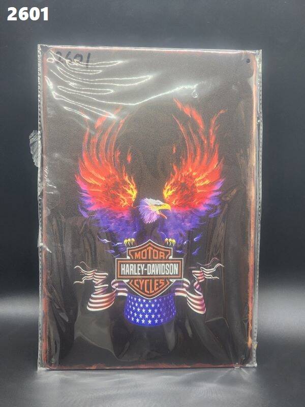 Tin Sign 2601 - Harley-Davidson Eagle