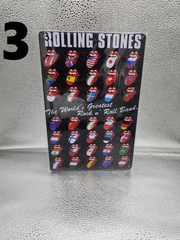 Tin Sign 3 - Rolling Stones The World's Greatest Rock n Roll Band